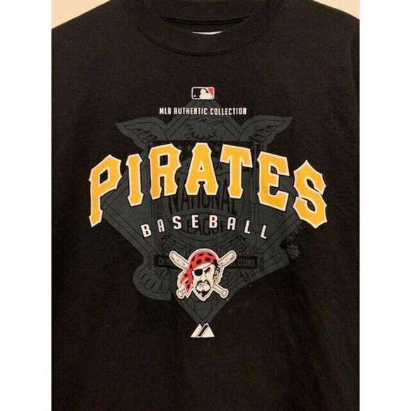 PITTSBURGH PIRATES BASEBALL SIZE MEDIUM MLB AUTHENTIC COLLECTION T-SHIRT - Picture 2 of 5